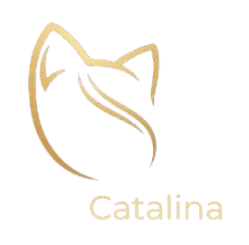 Логотип Catalina - золотой контур кошки. Ведет на главную страницу сайта